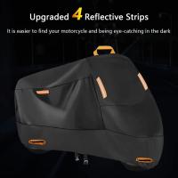 Cubierta Para Motocicleta Protectora Antipolvo Con 4 Bandas Reflectantes Cubierta Para Bicicleta De Motocicleta Al Aire Libre - details 7