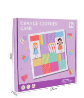 Juego De Tablero Educativo Interactivo Para Niños Montessori De Pensamiento Lógico Con Vestidos Juguete De Motor Fino Y Rompecabezas Tema De Animales Y Deportes Adecuado Para Edad 3-6 - details 9