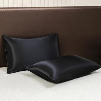 Sábana De Seda Helada En Color Sólido Talla Twin Full Queen Con Banda Elástica Sábana De Cama Natural Sin Funda Para Almohada - details 6