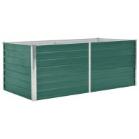 vidaXL Arriate de acero galvanizado verde dimensiones 240 x 80 x 77 cm,  240 x 80 x 45 cm,  100 x 40 x 45 cm y mas - details 8