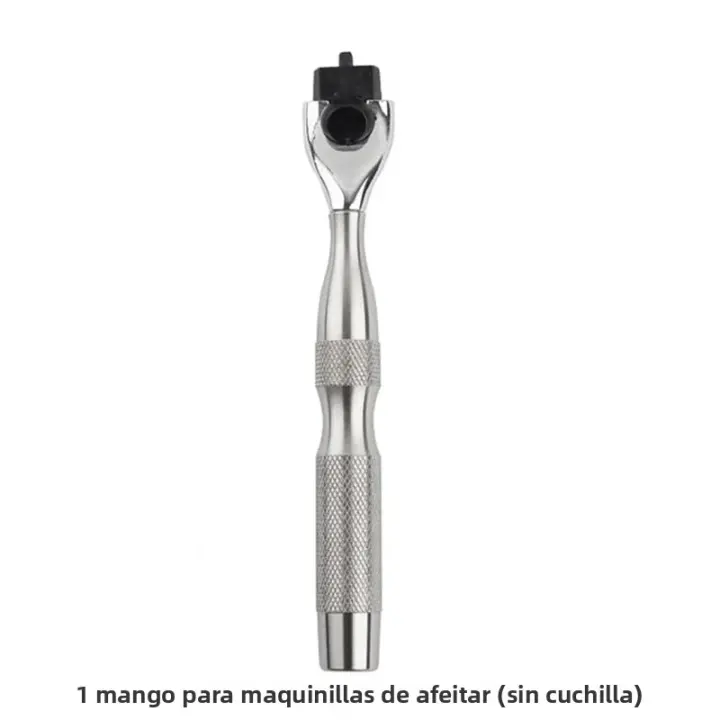 Nueva Mango De Afeitar De Acero Inoxidable 304 Para Hombres Cuchilla De Seguridad Manual Sin Hojas Porta Cuchilla De Afeitar Cartridge - 1