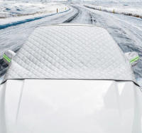 Escudo Solar Y Nevado Para Coche Cubierta Del Parabrisas Anticongelante Y Protección Contra La Nieve Tejido De Oxford Grueso - details 2