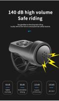 Campana De Bicicleta ESLNF Recargable Alarme Eléctrico Antirrobo Fuerte Sonido Accesorios Para Ciclismo En Carretera - details 2