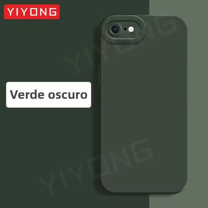 Funda Líquida De Silicona Suave Original YIYONG Para iPhone SE 2020 2 3 SE2 SE3 7 8 plus Resistente Al Agua Antisuciedad Antisalpicaduras Y Anti-Rasguños Cubierta Completa Para iPhone SE - 1