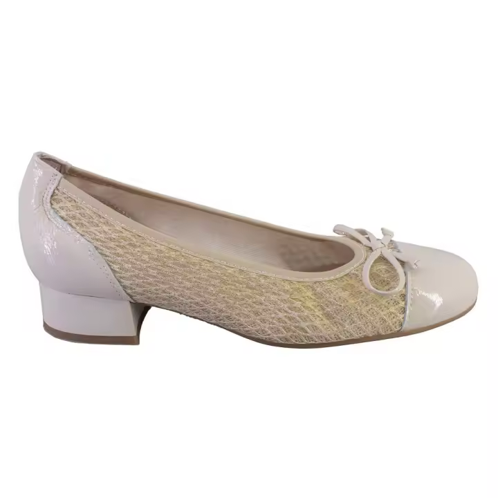 PITILLOS 5712 24 Zapatos de mujer crema tacón bajo 524 - 1