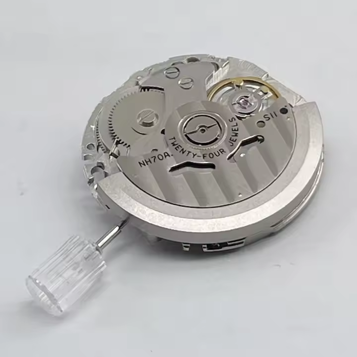 Mecanismo Automático Japonés NH70 NH70A 24 Joyas Mezcla De Hierro Y Acero Inoxidable Movimiento De Reloj Skeleton Para Modificación Y Reemplazo - 1