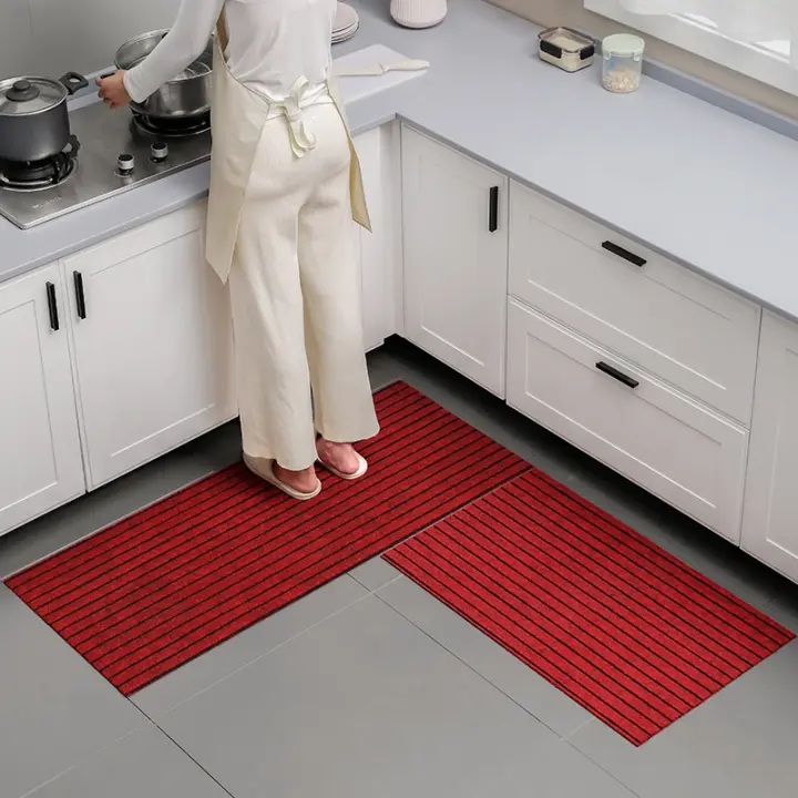 Alfombra De Cocina Moderna Y Sencilla Resistente Al Desgaste Antirreflectante Y Antideslizante Para Interior Y Exterior Lavable En Máquina - 1