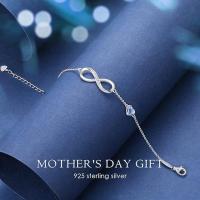 Pulsera de Eslabones de Plata | Regalo Día DE LA Madre azul - details 2