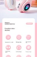 Auriculares Inalá mthrico-Sonido de Alta Definición, Katería de Larga Duración, Ajuste Cómodo, Conexión Inaláma Estable para Entrenadores y Desplazamiento, Diseño Plegable Portátil with Tamaño Navidad de Ajuste Black - details 0