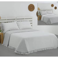 DOLZ Edredón Colcha Bouti Reversible MANACOR Gris para cama de 90 cm - details 1