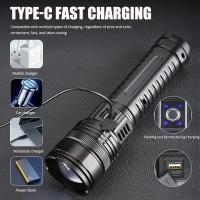 Linterna LED Potente 1000W Recargable Tipo-C 15000mah Para Camping Lanterna De Zoom 9000M Con Salida De Luz De Punto Fijo Resistente Al Agua Y Choque - details 7