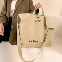 Bolso De Hombro Para Mujer De Lona De Alta Calidad 2023 Bolsa De Compras Estudiantes Bolso De Libros De Algodón Gran Tote Para Niñas Monedero - details 6