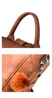 Mochipa Mujer de Cuero PU with Multibolsitos, Mochipa Casual y Funcional para Uno Diario, Viajes, Escuela y Universidad - details 6