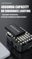 Lámpara Portátil BALDR Para Camping Con Carga Solar Capacidad Grande 4000mah Pantalla Inteligente Impermeable ABS Luz LED Para Exteriores - details 11