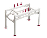 Mesa escritorio plegable, Ordenador Escritorio Oficina estudio , escritura para estudio, PC, portátil, mesa de trabajo, mesa de juegos, pata metal - details 5