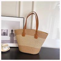 Bolso de paja premium para mujer - Tote de verano estilo boho, diseño exclusivo para playa y looks urbanos（42*28*13cm） - details 12