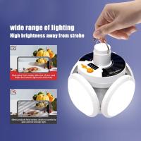 Lámpara De Camping LED Portátil Recargable Por Sol Y USB Iluminación Nocturna De Emergencia Plegable Para Pesca Y Senderismo - details 0
