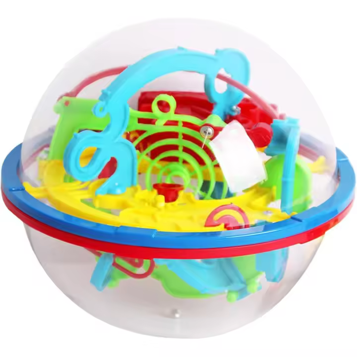 Laberinto de bolas 3D, juguetes esféricos, rompecabezas de bolas 3D, juego de laberinto de bolas, laberinto de bolas de palacio, juguete educativo de imaginación, juego independiente - 1