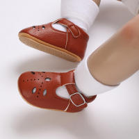 Zapatos Para Bebé Recién Nacidos Niñas Clásicos Corazón De Goma Antideslizante PU Vestido Primera Caminadora Zapatos De Cuna - details 21