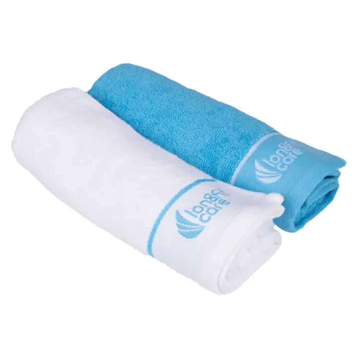 STARLEY-Set 2 Toallas Deportivas Multifuncional, Toalla de 100% Algodón secado rápido para gimnasio, yoga, deporte, correr,30×100 cm - 1