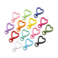 5pcs Hebilla De Corazón De Metal Con Ganchillo Para Llavero Joyería Hecha a Medida Accesorio Para Bolsos Clavija Trigge - details 1