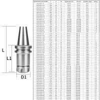 Soporte De Herramienta Dinámico ER BT40-ER16-70 / BT40-ER20-70 / BT30-ER20-70 Serie De Corte CNC Para Tratamiento De Material - details 7