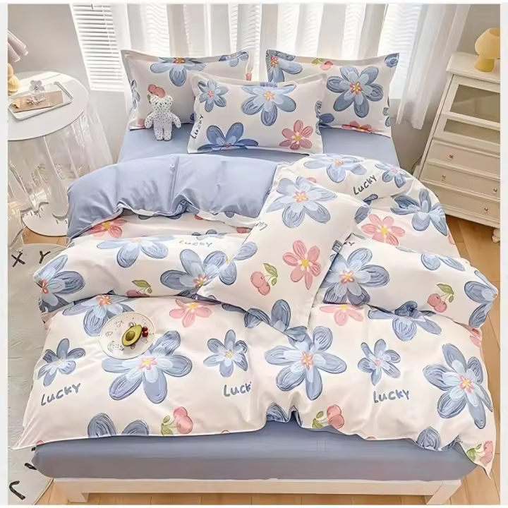 Juego de Funda Nórdica 4 Piezas de Algodón Alta Calidad Juego de Ropa de Cama- Dibujo Elegante - Varios Tamaños Disponibles - 1