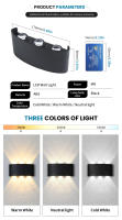 Luz De Pared LED Para Exteriores E Interiores 2W 4W 6W 8W 10W AC85-265V Blanca Negra Moderna Para Jardín Dormitorio Pasillo - details 2