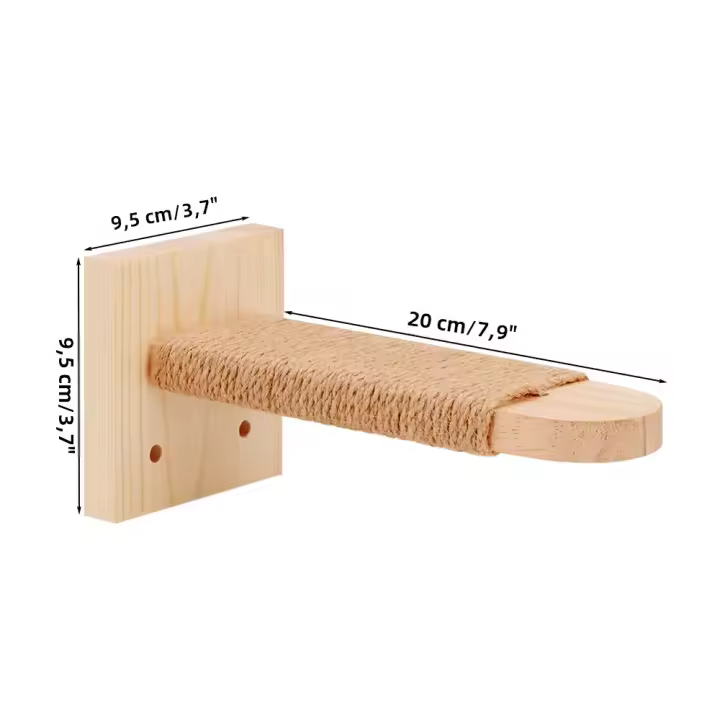 Escalera De Madera Para Gatos Con Cuerda De Sisal Y Árbol De Rascado Mobiliario Para Mascotas Adecuado Para Gatitos Y Gatos Domésticos - 1