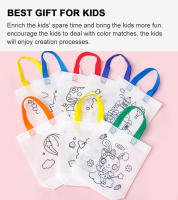 Bolsa De Graffiti DIY Con Marcadores De Colores Para Niños Arte Y Manualidades Juguete De Dibujo No Tóxico Material No Tejido - details 0