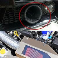 Tubo Telescopio De Admisión De Aire Para Coche Universal Modificado Con Fibra De Carbono ABS Inlet Turbo Funnel Guía De Tubo - details 7