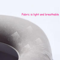 Almohada Inflable De Viaje Con Nuevo Patrón Soporte De Cuello Y Barba Para Avión Coche Autobús Tren Descanso En La Oficina - details 5