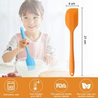 5 Piezas Lengua Silicona Cocina, Espatulas Silicona Cocina con Núcleo de Metal, 260℃ Antiadherente Resistente Al Calor Lengua Cocina, Espatula Silicona Cocina para Cocinar y Hornear - details 2