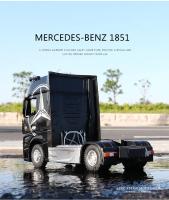 Modelo De Camión Mercedes-Benz ACIROS 1:24 En Aleación De Metal Simulación Alta Con Sonido Y Luz Juguete De Colección Para Niños - details 10