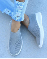 Zapatos Planos Para Mujer En Blanco Zapatos De Encaje Ligero Para Verano Y Otoño Casual Comodidad Sin Cordones Talla Real - details 4