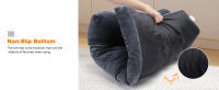 Nobleza - Cama Perros Medianos, Cama Perro Lavable, Cama Para Perros, Suave y Esponjoso,  Cama de Perro Antideslizante, Gris Oscuro - details 2