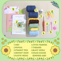 Kit De Crochet Para Principiantes Con Video Tutorials Incluye Gancho De Crochet Hilo Y Suministros Para Artesanía De Bolsos DIY - details 0