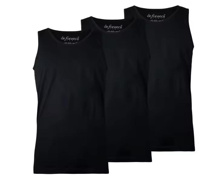 Camiseta de Tirantes Hombre De Fonseca 100% Algodón Peinado Pack de 3 Y 6 - 1