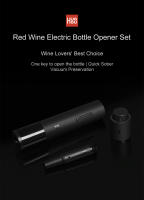 Abrepuertas Automático Electrónico Rojo Para Vino Con Cortador De Aluminio Y Apertura Rápida De Denegadores Herramienta De Extracción De Tacos De Madera - details 0