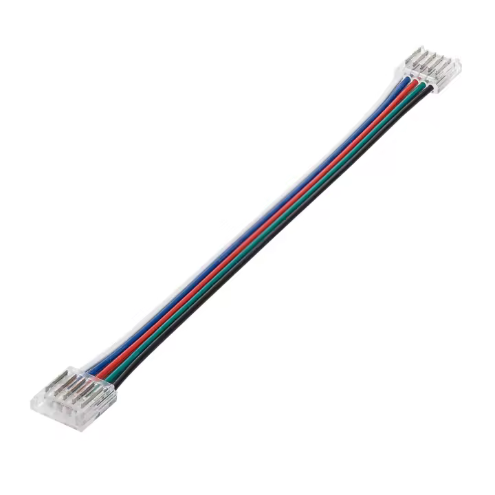 Ledkia Conector Hipopótamo doble con cable para Tira LED RGBW 12/24V DC SMD IP20 Ancho 12mm 12 mm - 1
