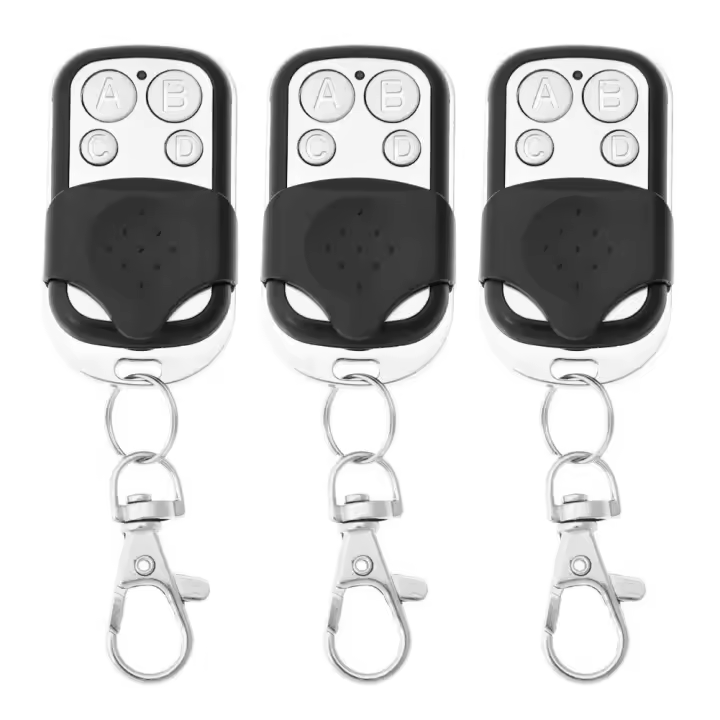 Control Remoto Electrónico Para Copia De Llaves De Coche Y Abrepuertas De Garage 433MHz 4CH Paquete De 2 O 3 Piezas - 1