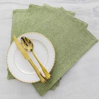 4 Pcs Matrícula Lavable Resistente Al Calor De Lino Sintético Para Mesas De Comedor Y Cocina Estilo Moderno Decoración De Mesa - details 3