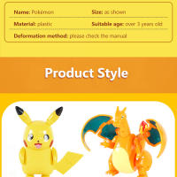 Figura De Anime Pokémon Pikachu Y Poké Ball Dual Morfología Muñeco De Snorlax Modelo De Pelota Para Niños Juguetes De Coleccionista - details 3