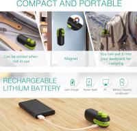 Mini sellador de bolsas 2 en 1, sellador térmico y cortador, ahorrador de alimentos (cable USB incluido, blanco y negro) - details 2