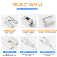 Lámpara De Iluminación Industrial LED Para Máquina De Costura Luz Magnética De Alta Brillo Para Trabajos En Mesa Y Perforadoras Con Enchufe EU/US - details 6