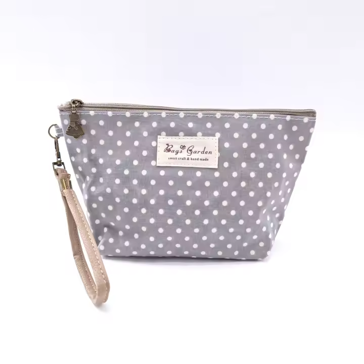 Bagsgarden Neceser pequeño Impermeable de lunares - Bolsa de Viaje de Gran Tamaño para Artículos de Aseo - 1