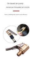 Conector De Bomba De Neumáticos De Coche Adaptador De Válvula De Goma Clip-on En Latón Para Ruedas De Bicicleta Y Automóviles Accesorios De Coche Y Bicicleta - details 3