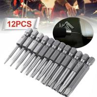 Juego De Destornilladores Magnéticos De Seguridad 50mm Con Cabezas Hexagonales Torx Y Planas Herramienta Manual De 1/4" Para Trabajar Metálicos - details 0