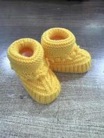 Botitas De Invierno Para Bebés Hombres Y Mujeres Hechas a Mano Primera Caminata De Niños Doble Calentamiento Antideslizante Material De Tela - details 8