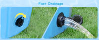 Nobleza - Piscina para Perros Grandes y Pequeños, Bañera Plegable Rigida Antideslizante para Mascotas, Gatos, 80*20cm, S, Azul - details 4